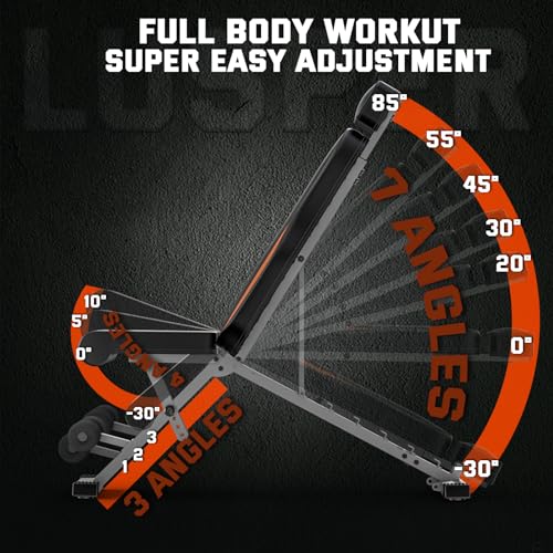 Adjustable Weight Bench Foldable Workout Bench O28923
