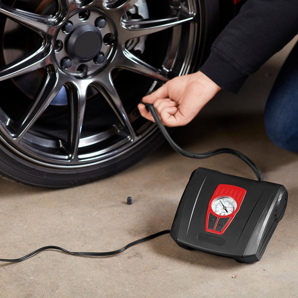 12V Portable Tire Inflator with LED Light B911