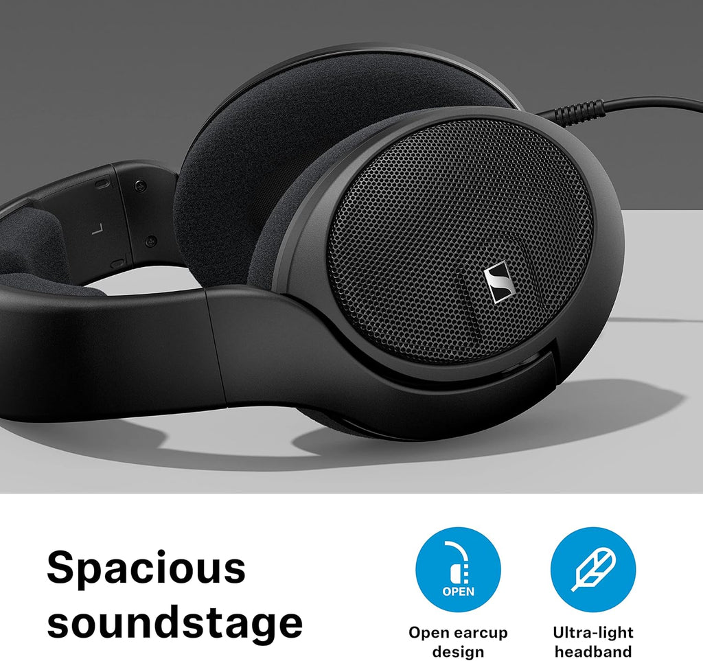 Black Over-The-Ear Open-Back Headphones S900