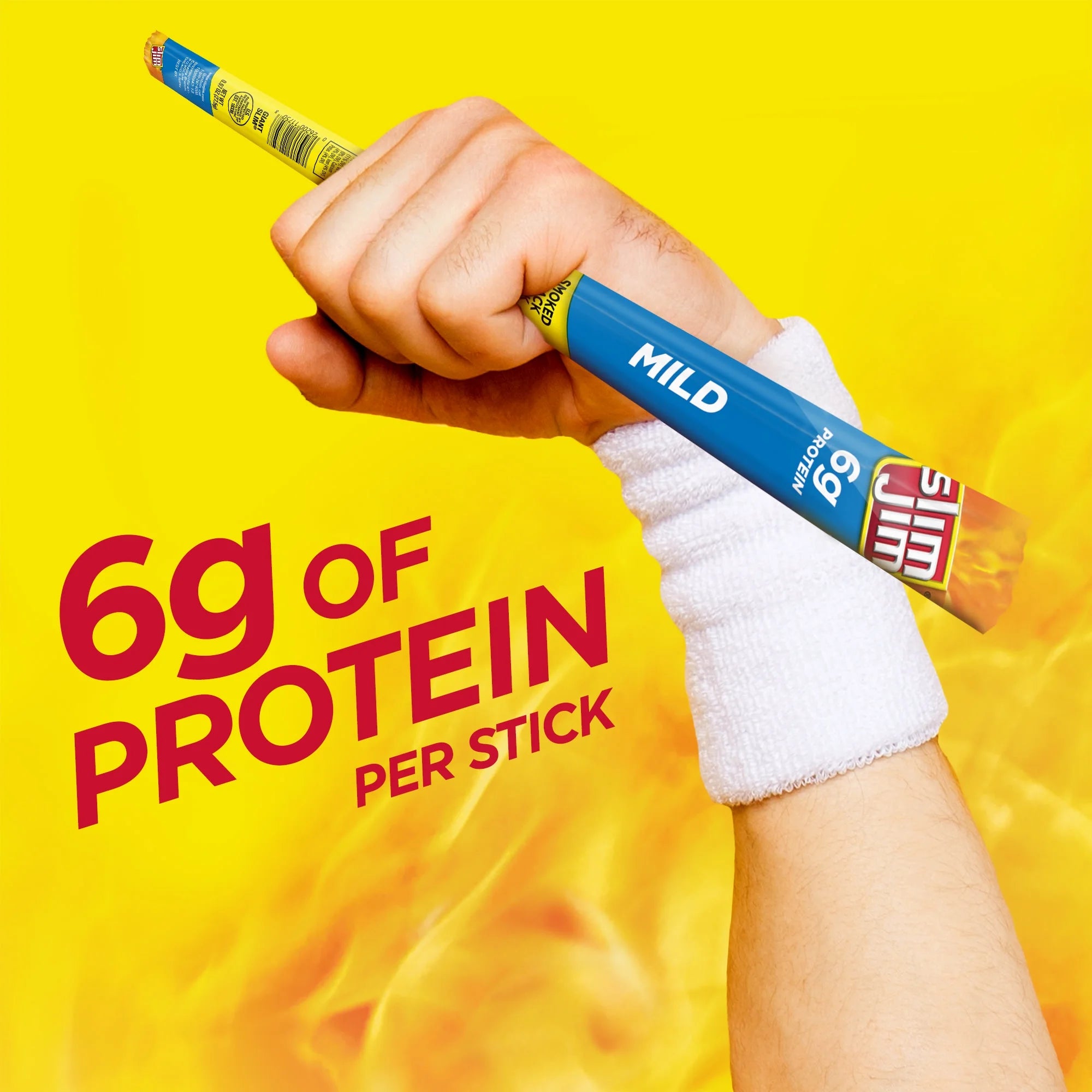 Slim Jim Mild Giant Smoked Snack Sticks, 0.97 Oz, 24 Ct C204