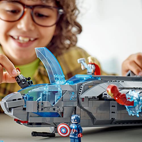 LEGO Marvel The Avengers Quinjet Spaceship Building Toy Set with Minifigures L520