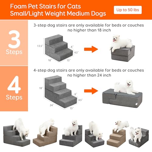 4-Step Non-Slip Foam Pet Steps G239913