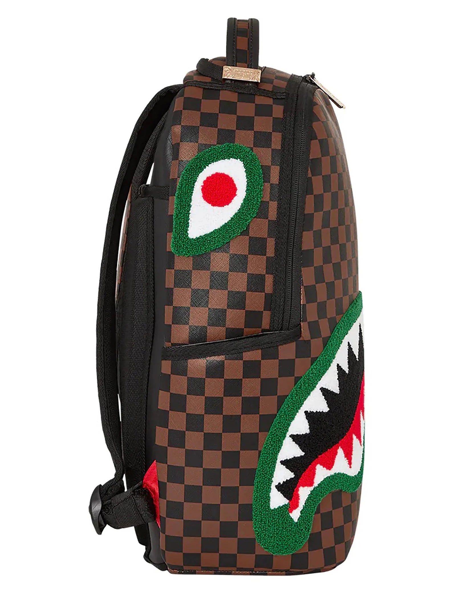 Brown Chenille Backpack F5140
