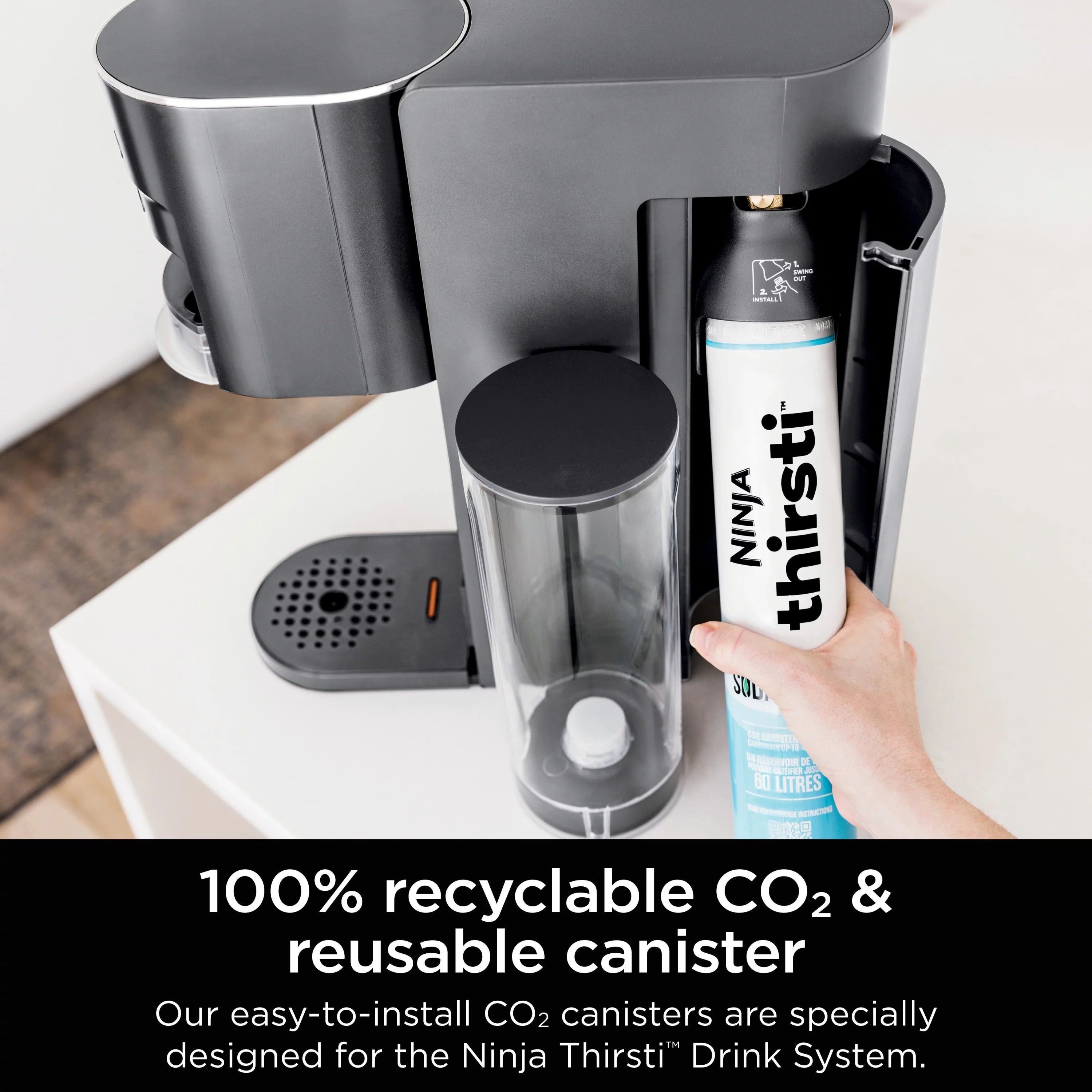Gray Drink System with CO2 Canister and 48oz Reservoir B1665