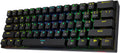 60% Wired RGB Gaming Keyboard, 61 Keys Compact Mechanical Keyboard with Linear Red Switch, White Pack of 2 T6807