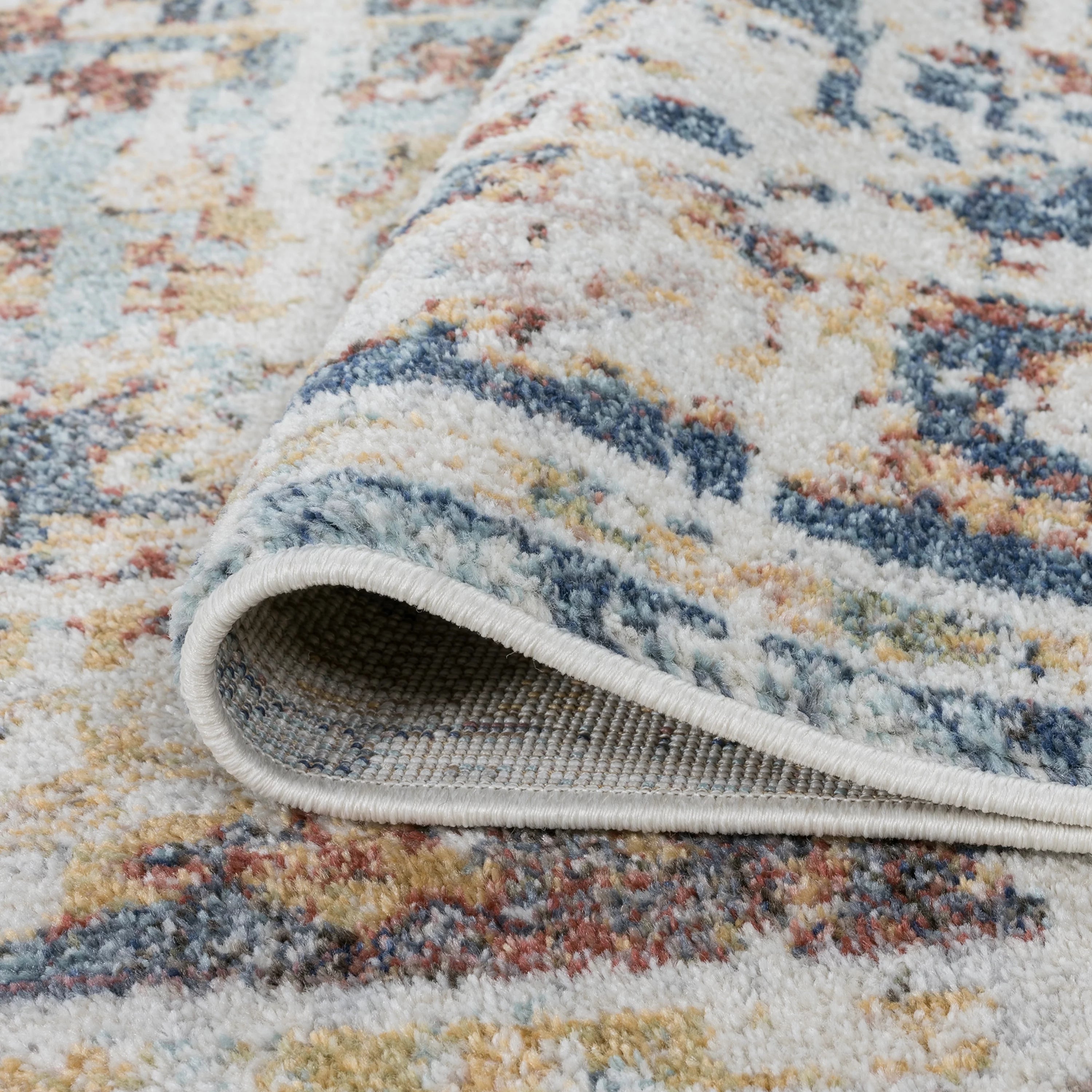 5x7 Area Rug Navy Cream D793954