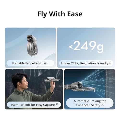 4K UHD Camera Drone with RC 2 Screen Remote Controller, Under 249 g, 3-Axis Gimbal Stabilization, 31-Min Flight Time I9095