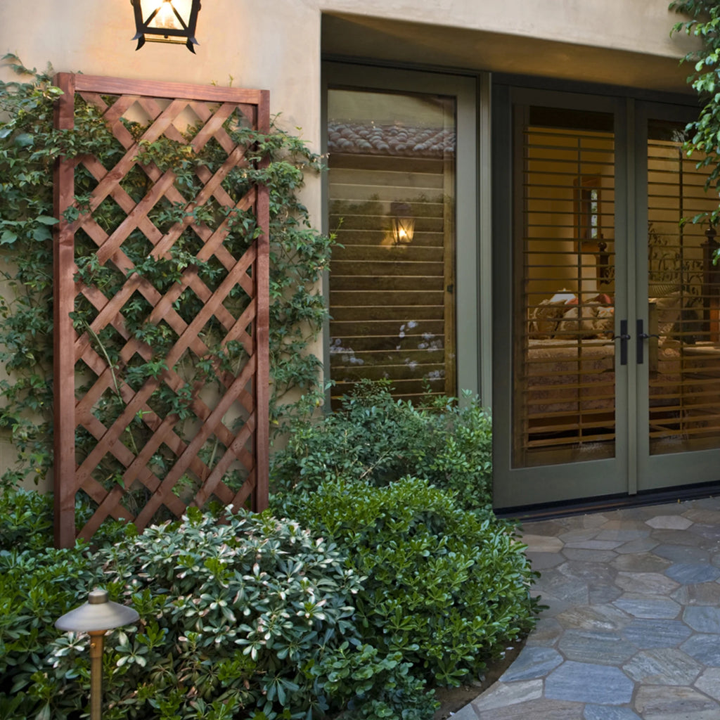 Walnut-Tone Diamond Lattice Trellis K5157