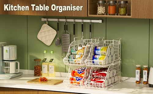3-Pack Stackable Can Dispenser Bin with Handles V13592