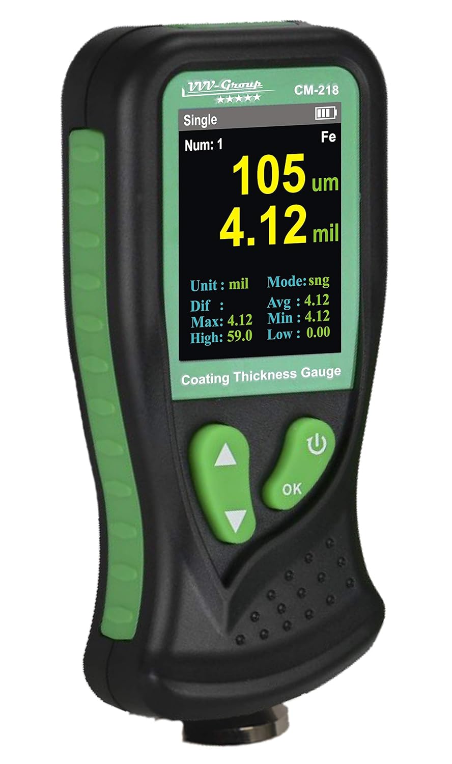 Digital Coating Thickness Gauge CM-218 for Automotive Paint Thickness Measurement (Resolution 0.01mils) E421707