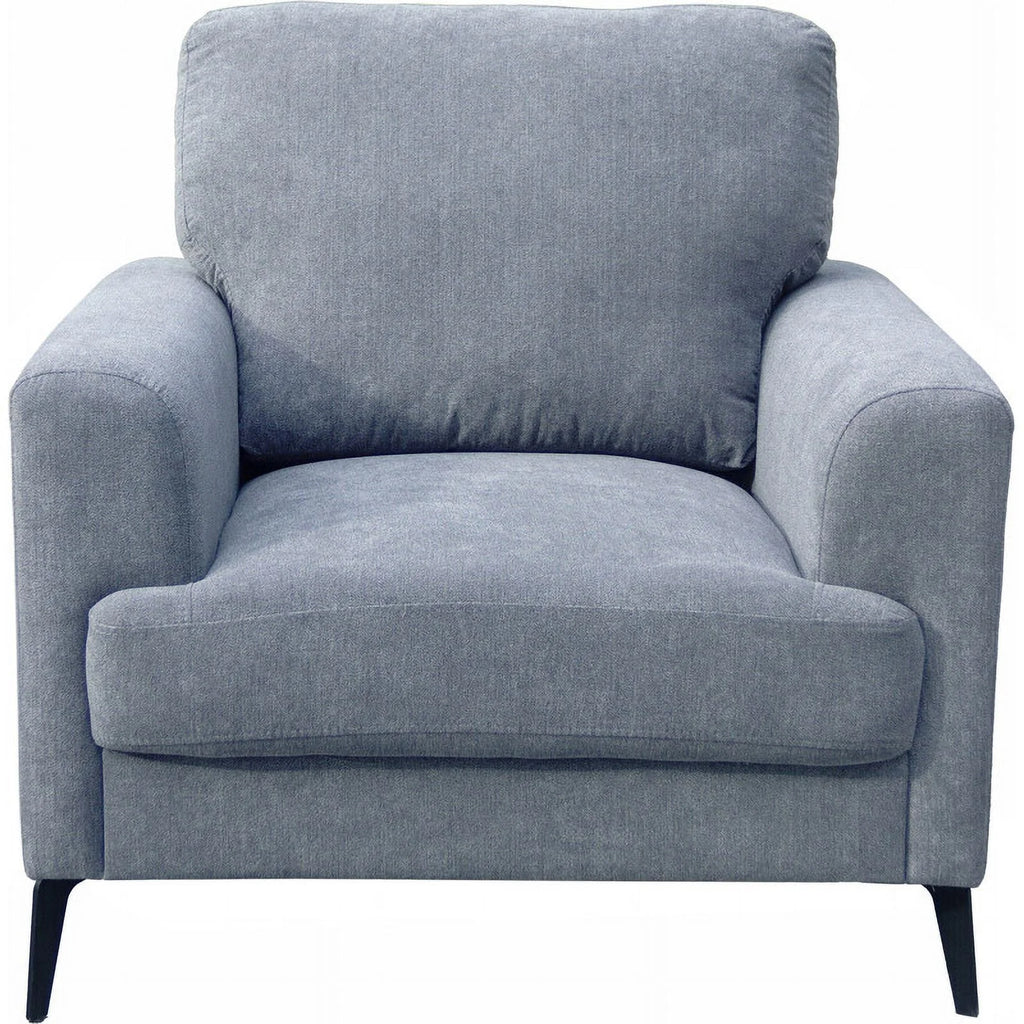Gray Chenille Sofa Loveseat Chair Set P66248