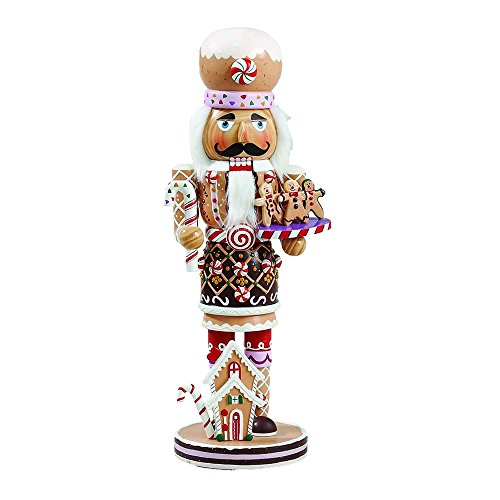 16-Inch Wooden Gingerbread Christmas Nutcracker I9512