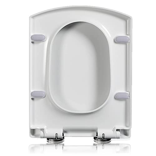 White Square Soft Close Toilet Seat Q23917