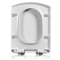 White Square Soft Close Toilet Seat Q23917