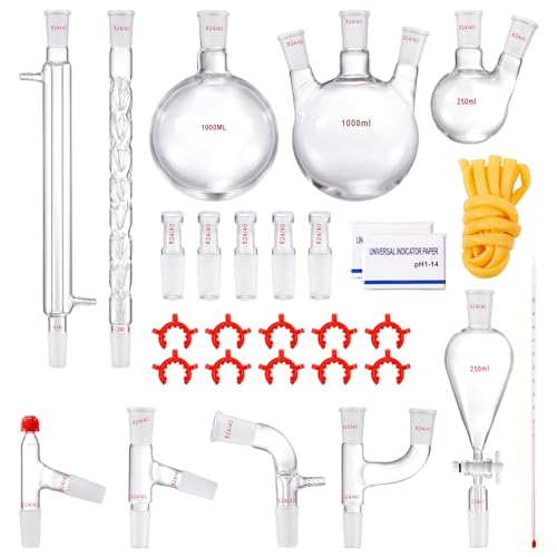 29PCS Chemistry Lab Glassware Kit 250 1000ml I831198