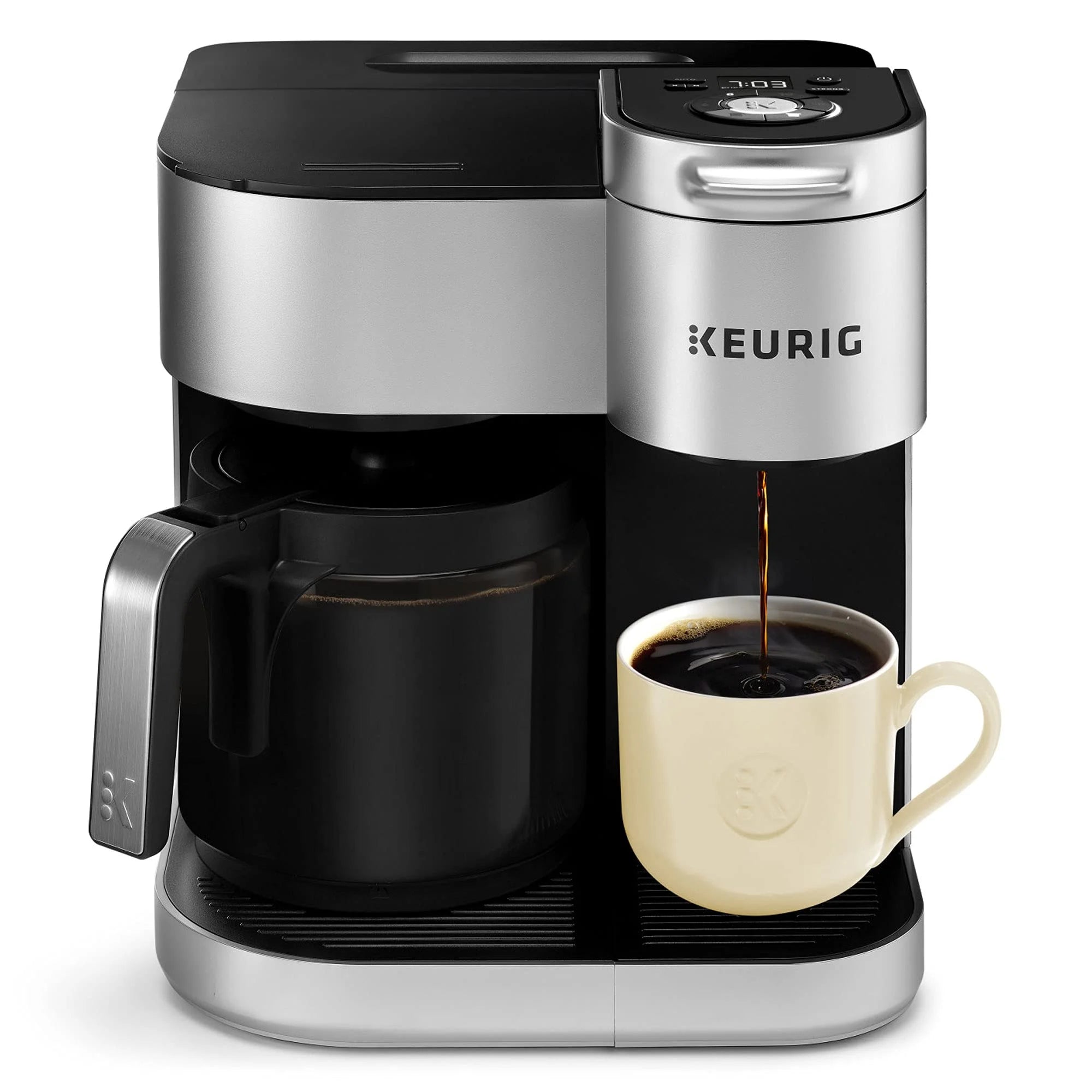 Silver Single Serve Coffee Maker Q281