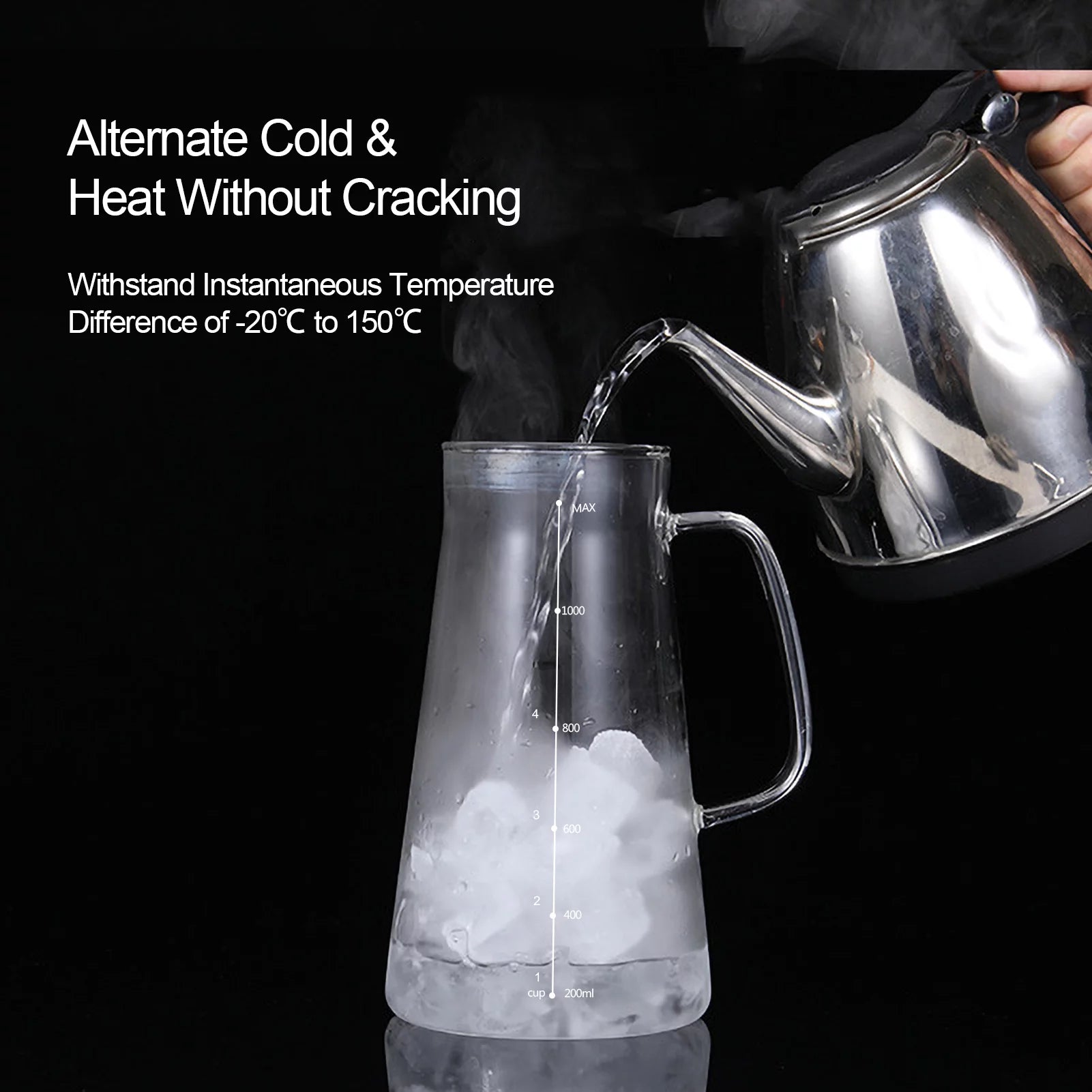 Cold Brew Coffee Maker Glass Stainless Steel Airtight Kettle Y381308