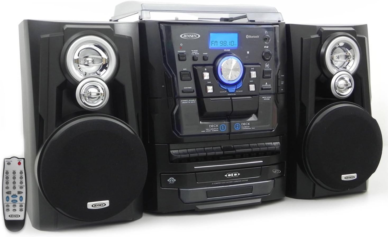 All-in-One Stereo CD Player Turntable AM/FM Radio Tuner Tape Cassette Player W295