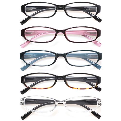 5 Pairs Spring Hinge Reading Glasses I220900