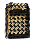 Striped Crochet Crossbody Phone Crossbody Q72298