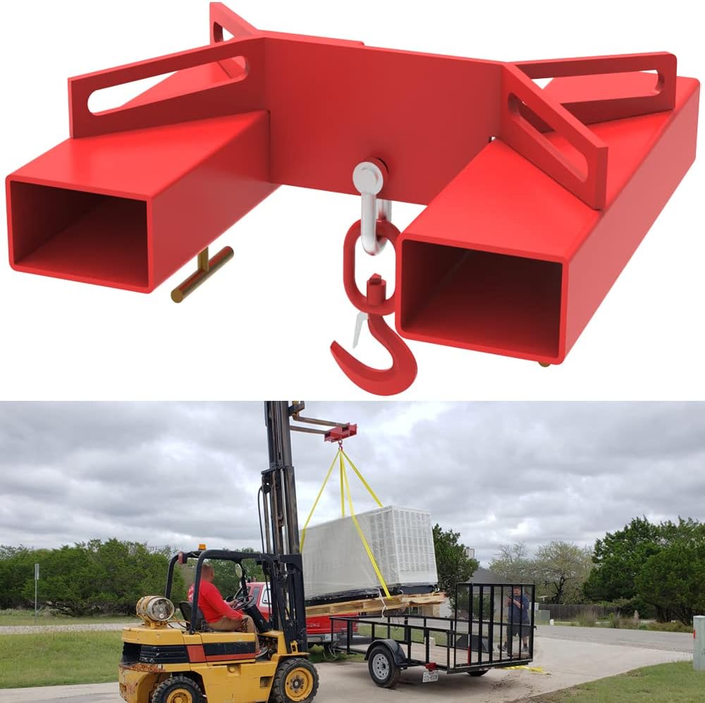 6600lbs Capacity Forklift Lifting Hook with Swivel Hook J6987