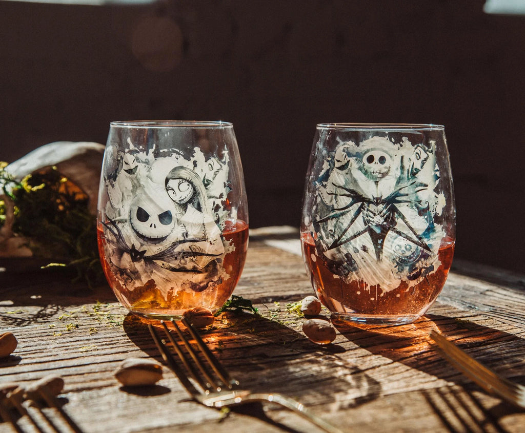 Set of 2 Stemless Wine Glasses S138832