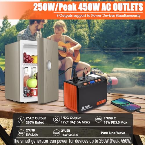 120W Peak Solar Generator Portable Power Station with 21W Panels 88Wh Solar Charger Power Bank O4837