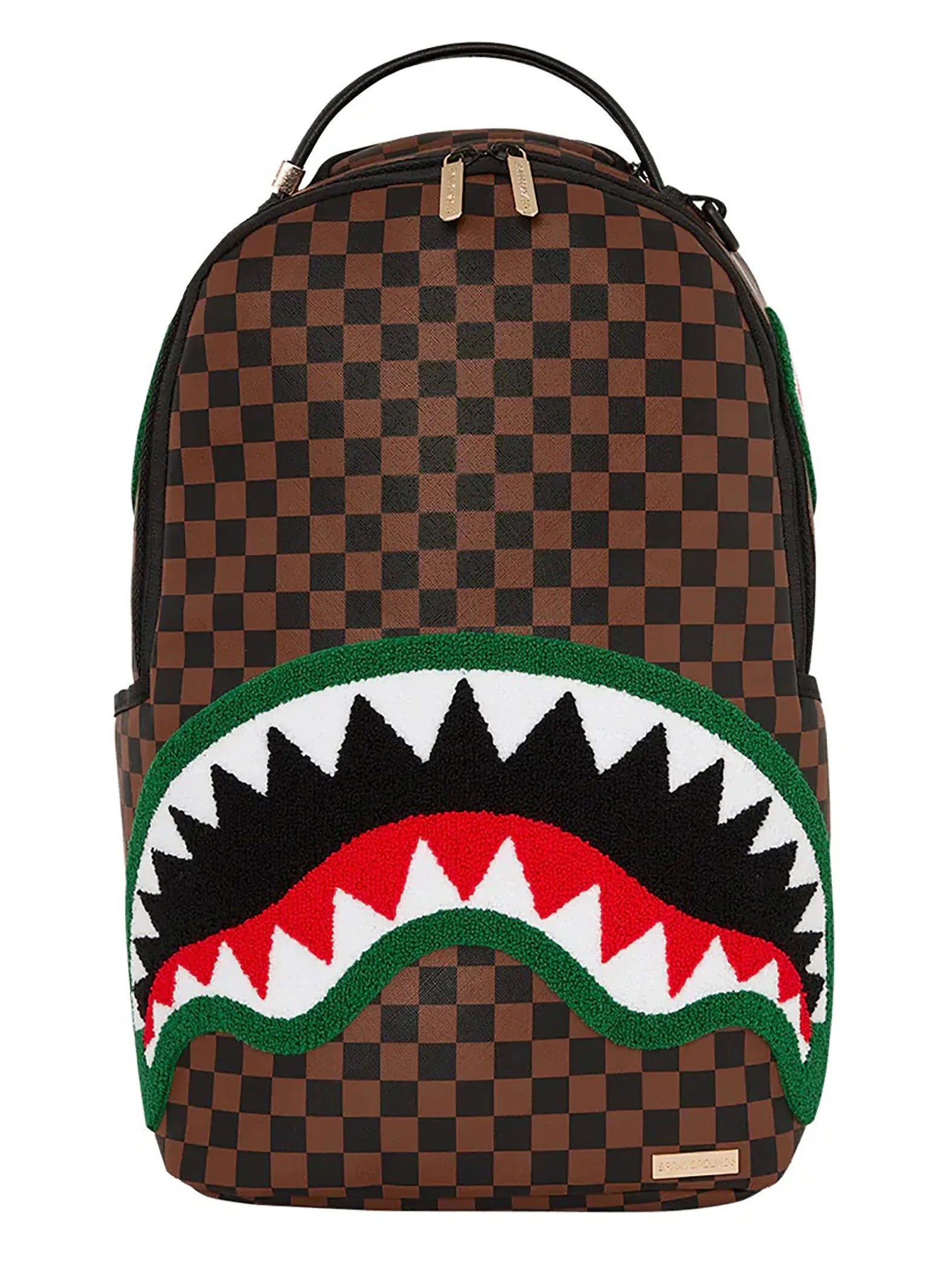 Brown Chenille Backpack F5140