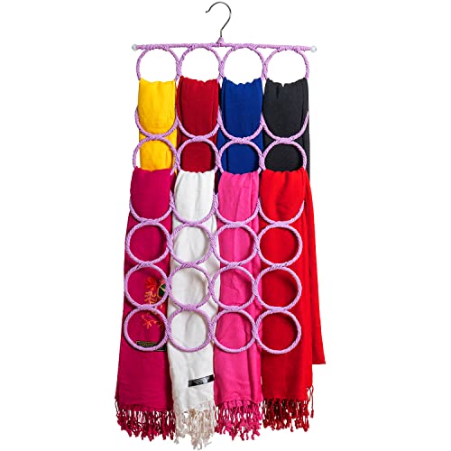 Black Scarf Hanger with 28 Rings P20742