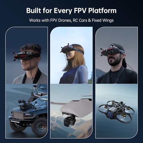 1080p Ultra-Wide Screen FPV Goggles with Head Tracking X1919