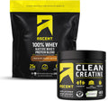 100% Whey Protein Powder, Chocolate Peanut Butter 4 lb & Creatine Monohydrate Powder, Unflavored 45 Servings I343352