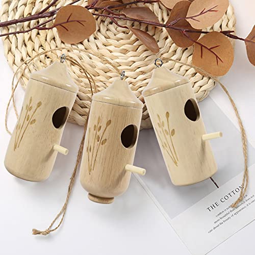 Wooden Hummingbird House for Outside Hanging 4.7 Inch I22256