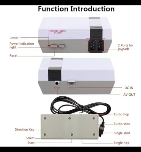 Mini Console with 620 Preloaded Games and Dual Controllers X763582