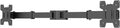 White Dual Monitor Arm Pole Mount Bracket F8762