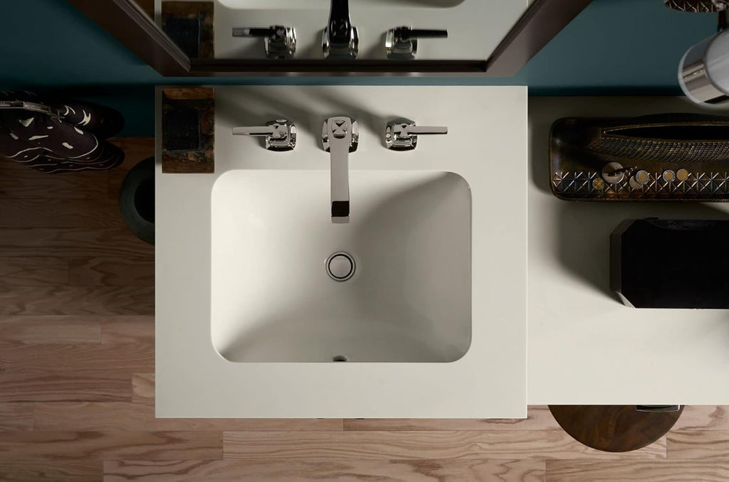 White Under-Mount Bathroom Sink X61018