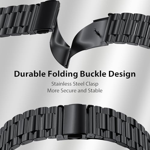 Solid Stainless Steel Band Compatible Samsung Galaxy Watch Ultra 47mm with Pc Case R99371