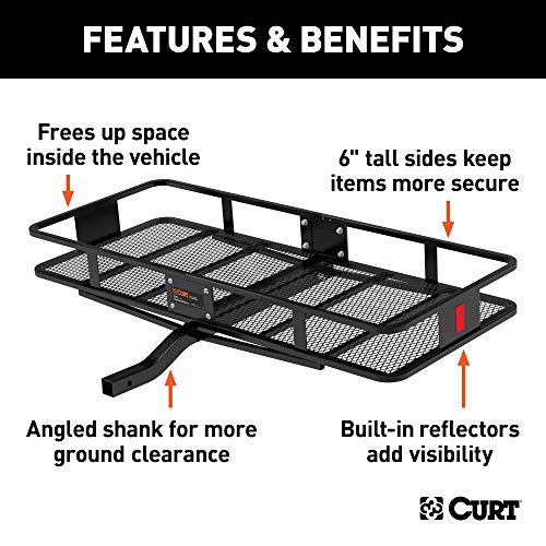 60 x 24-Inch Black Steel Cargo Carrier K237