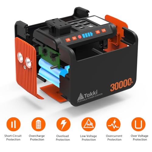 120W Peak Solar Generator Portable Power Station with 21W Panels 88Wh Solar Charger Power Bank O4837