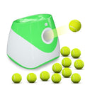 Automatic Dog Ball Thrower Launcher with 12 PCS Tennis Balls, Green K4216