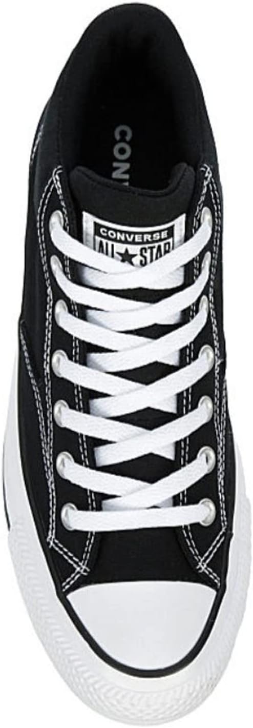 Black White Mid High Canvas Sneaker P477