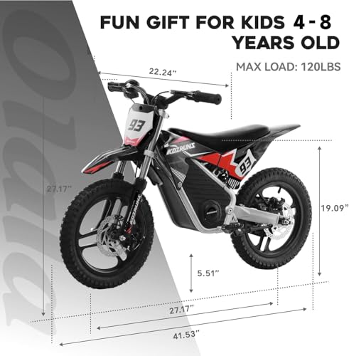 Blue 36V Electric Dirt Bike with 14'' Off-Road Knobby Tires H140418