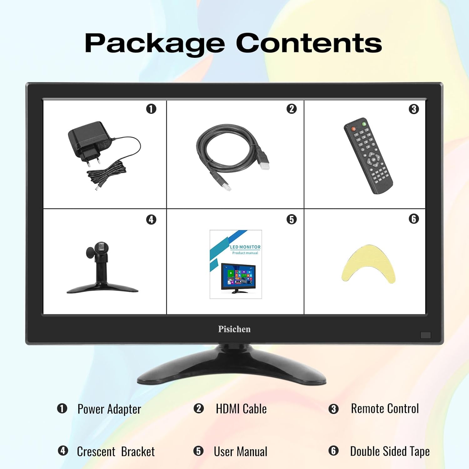 13.3 inch 1366x768 LED Monitor with Built-in Speakers K540