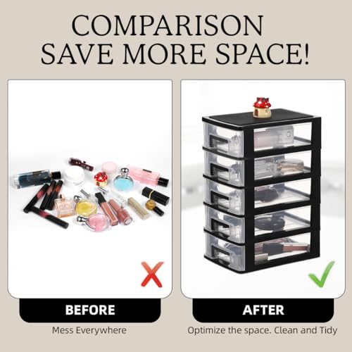 4 Drawer Plastic Desk Organizer V340