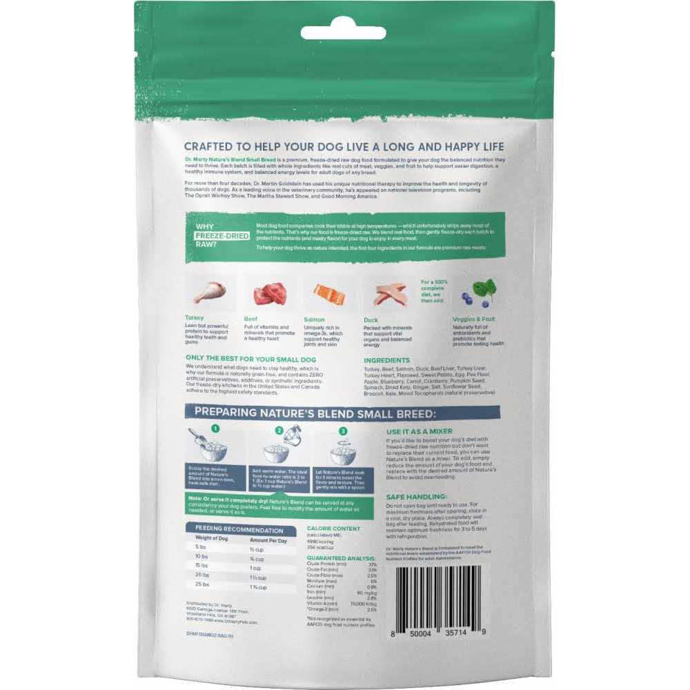 Freeze Dried Raw Nature's Blend Small Breed Dog Food X217