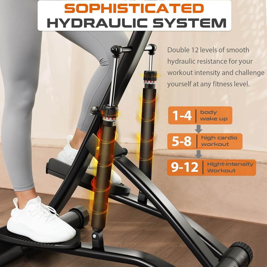 Hydraulic Fitness Stepper with 12 Level Hydraulic Cylinders K687