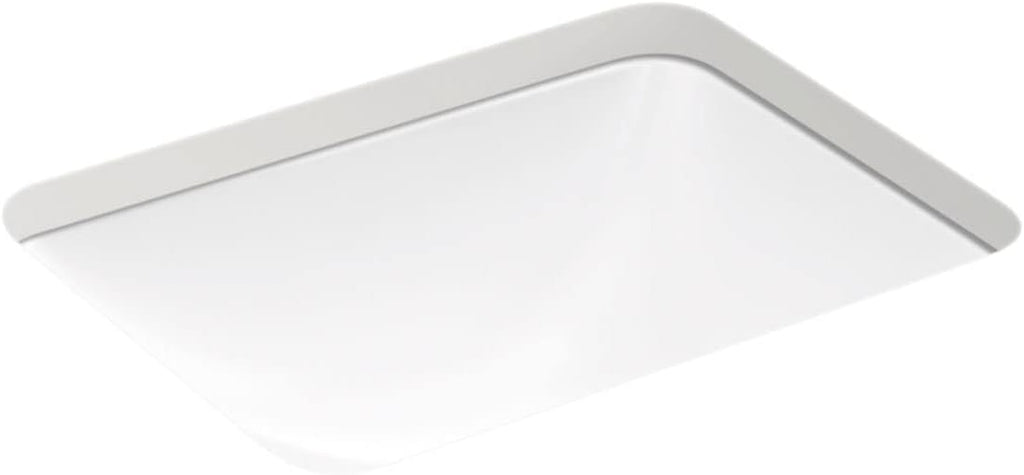 White Under-Mount Bathroom Sink X61018