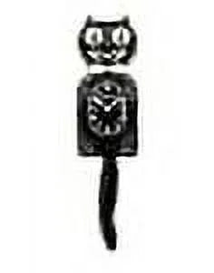Black Vintage Cat Clock P481631