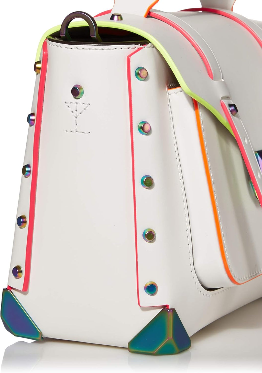 Optic White Medium Top-Handle Satchel Y136