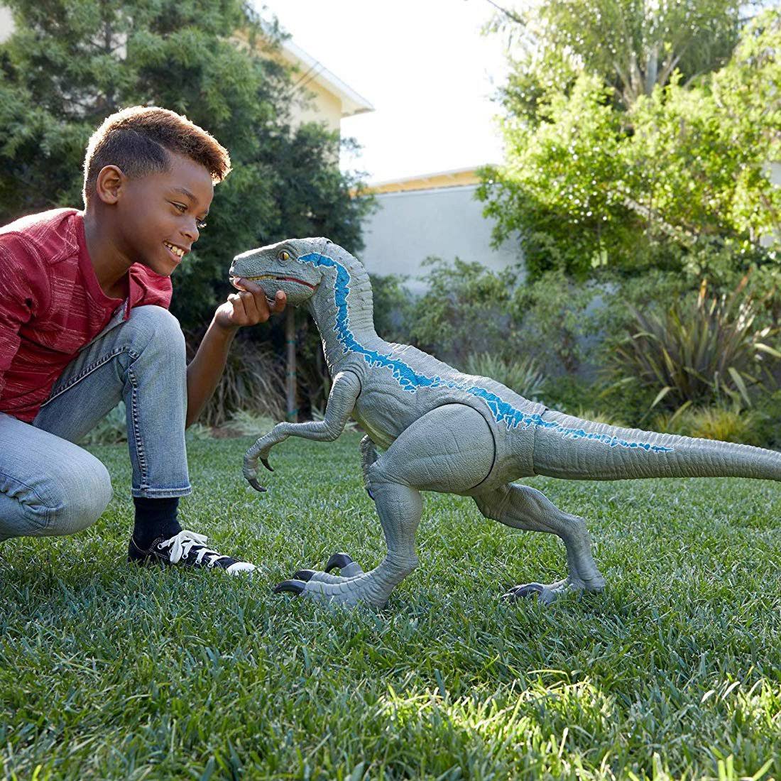 Super Colossal Velociraptor Blue O26179