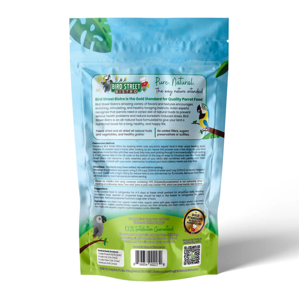 Hearty Veggies Parrot Food Natural Grains F6165